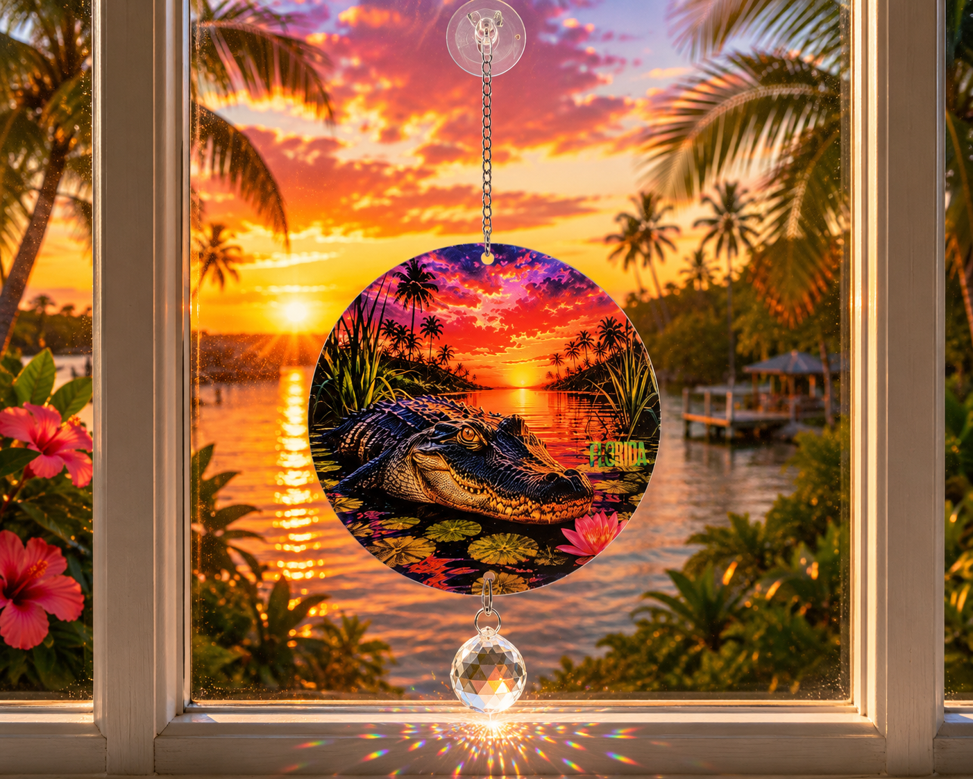 Florida Sunshine Acrylic Suncatcher