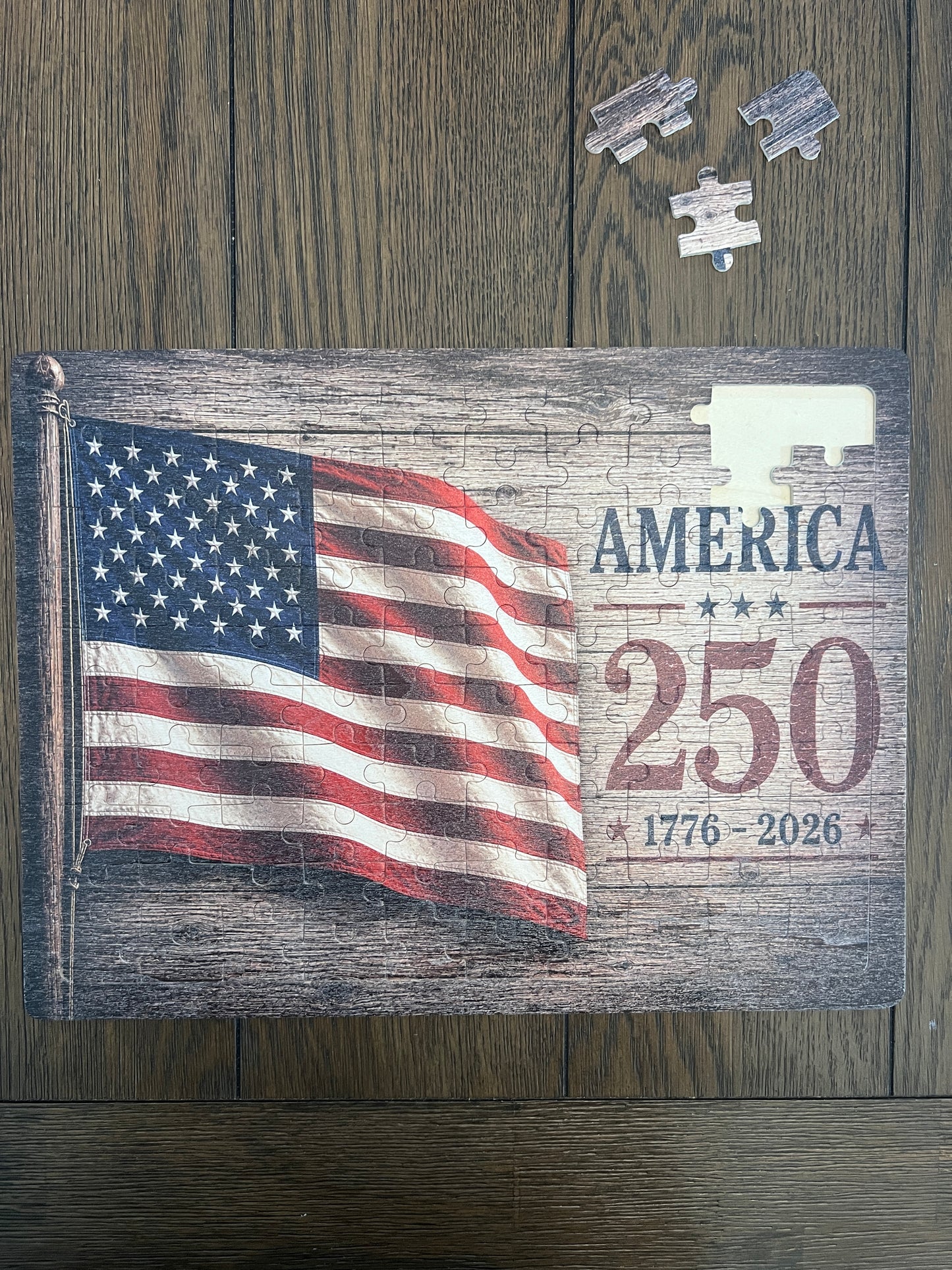 America 250 Years of Freedom Puzzle - 1776-2026 American Flag Patriotic Puzzle