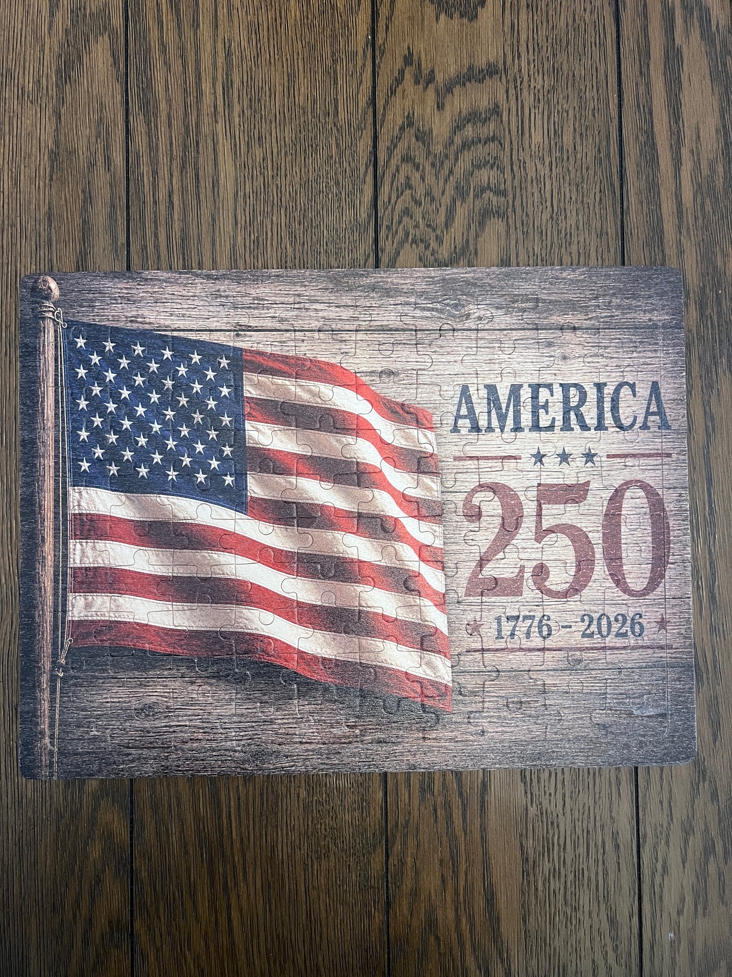 America 250 Years of Freedom Puzzle - 1776-2026 American Flag Patriotic Puzzle
