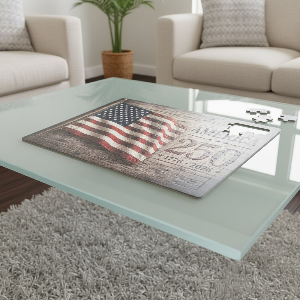 America 250 Years of Freedom Puzzle - 1776-2026 American Flag Patriotic Puzzle