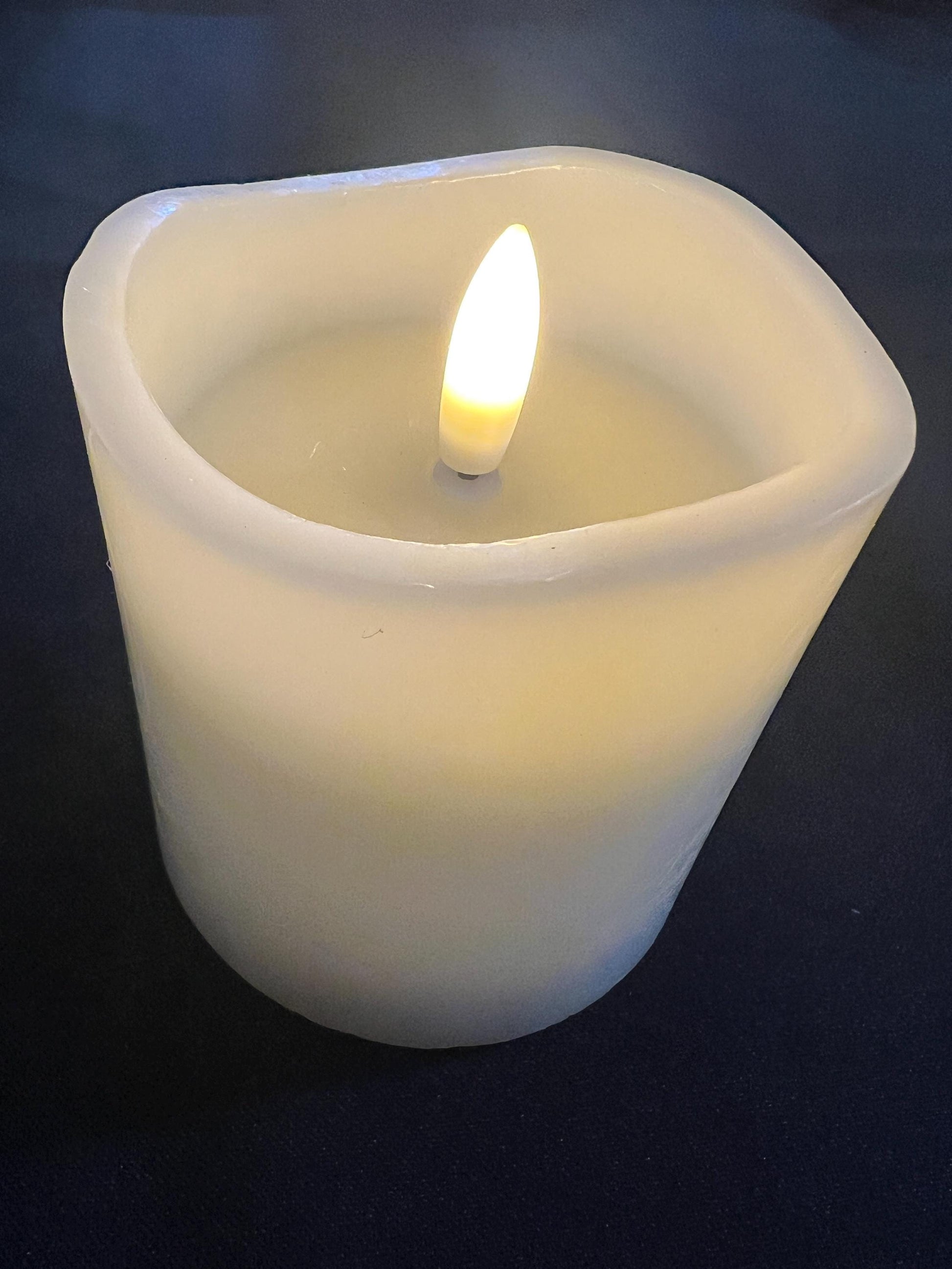 flameless lit votive candle 