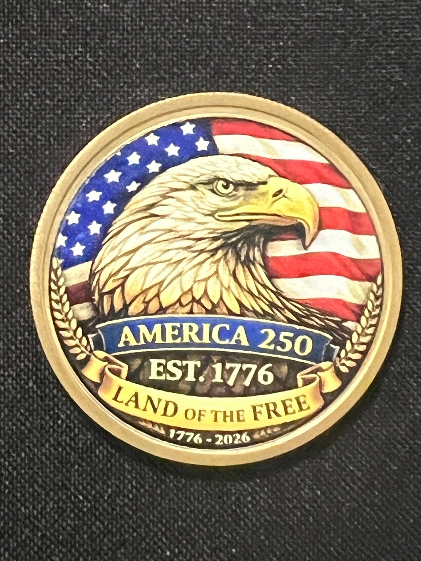 America 250th Anniversary Brass Commemorative Coin (1776–2026) – 1.5” Patriotic Collectible | Limited Edition “We The People” Freedom Coin