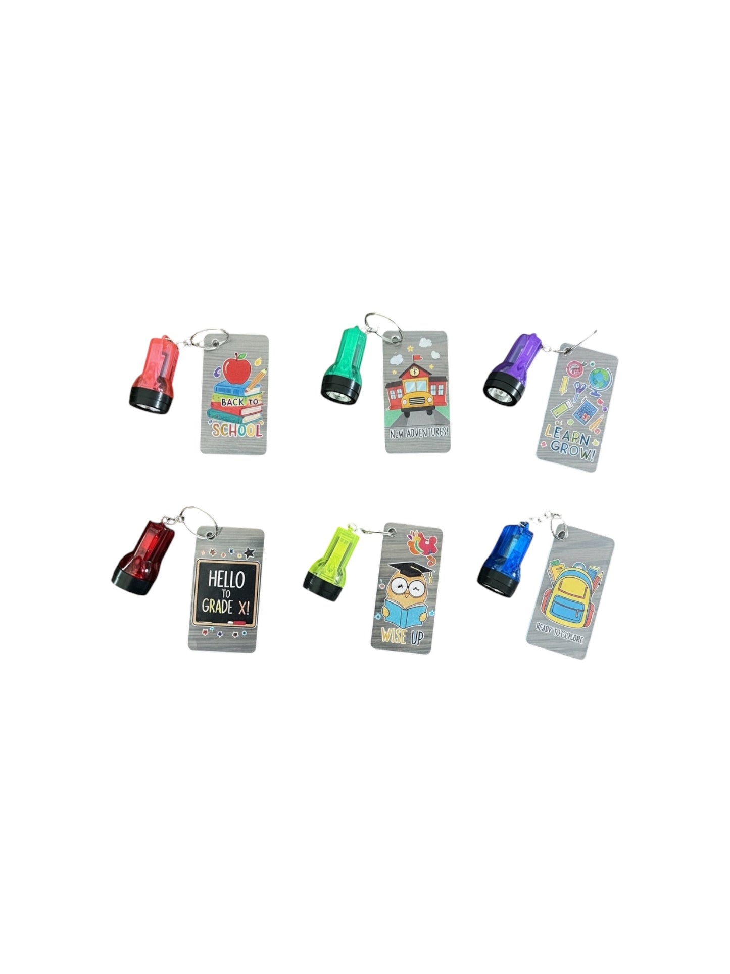 Back to school keychain flashlights 