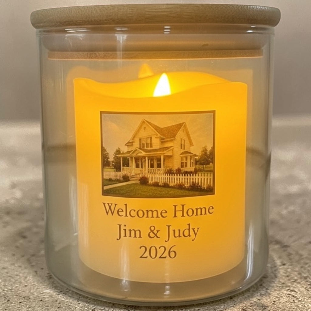 Personalized Photo Flameless LED Candle