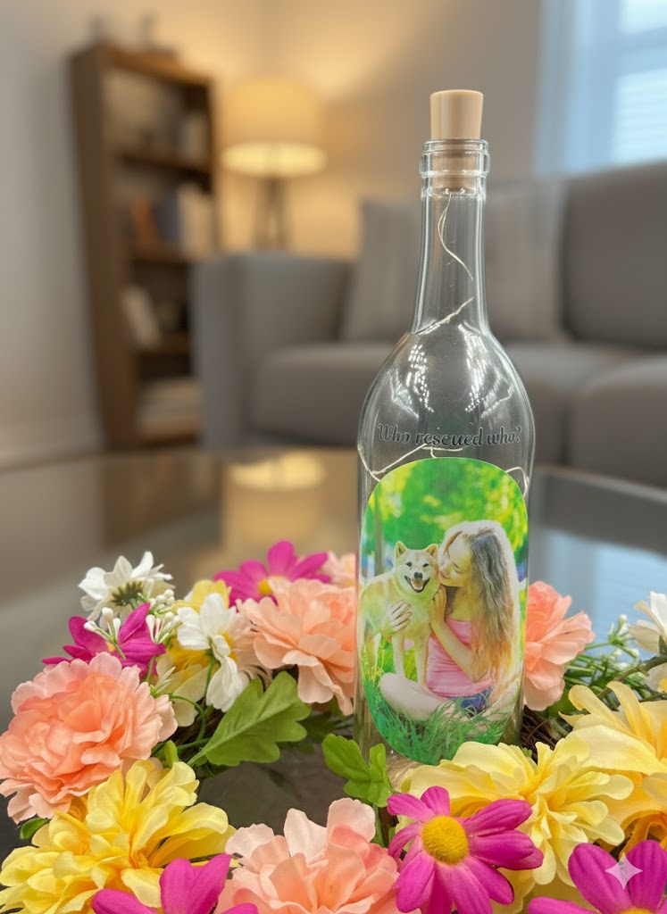 Custom Wine Bottle With Your Photo Collection