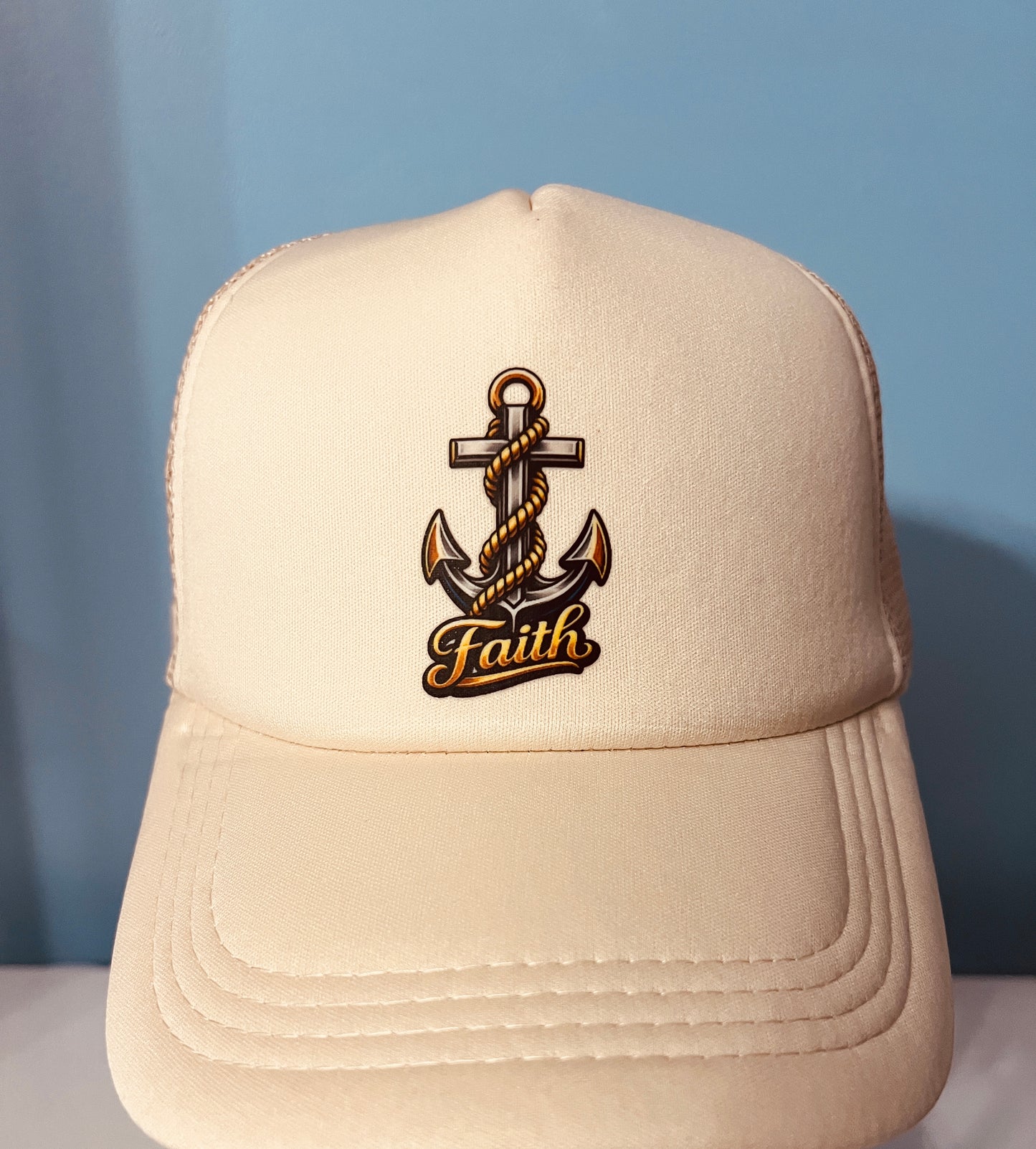 Anchored in Faith Trucker Hats