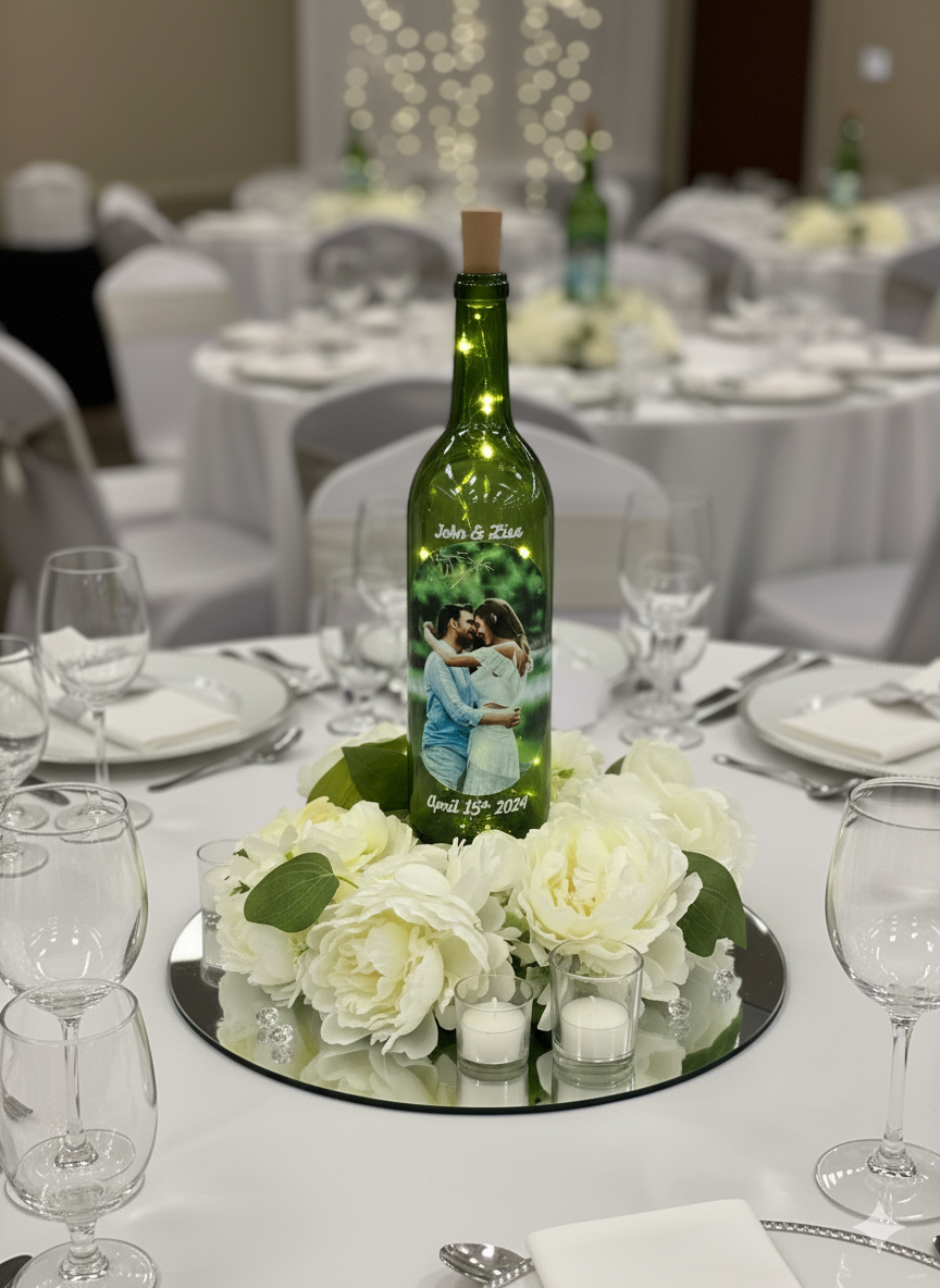 Custom Wine Bottle With Your Photo Collection