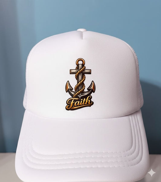 Anchored in Faith Trucker Hats