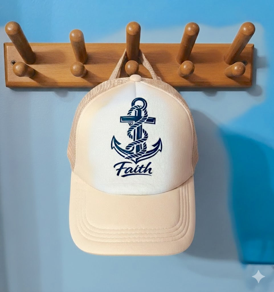 Anchored in Faith Trucker Hats
