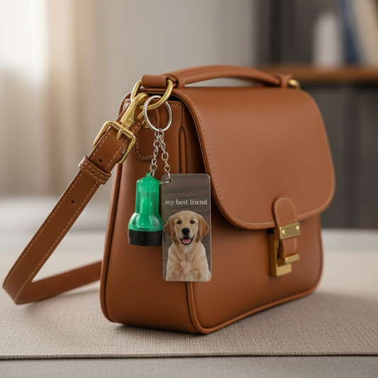 Custom Photo Flashlight Keychain