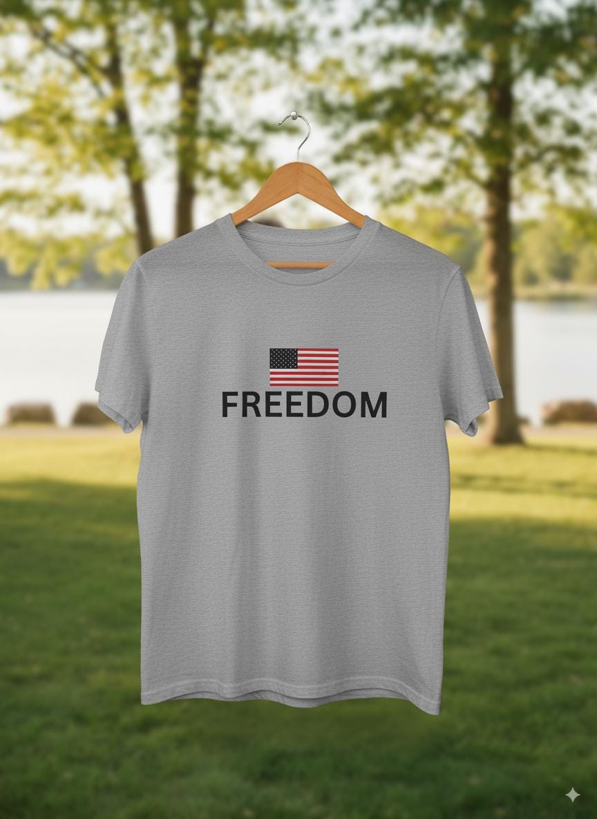 Freedom American Flag T-Shirt  - Patriotic Tees